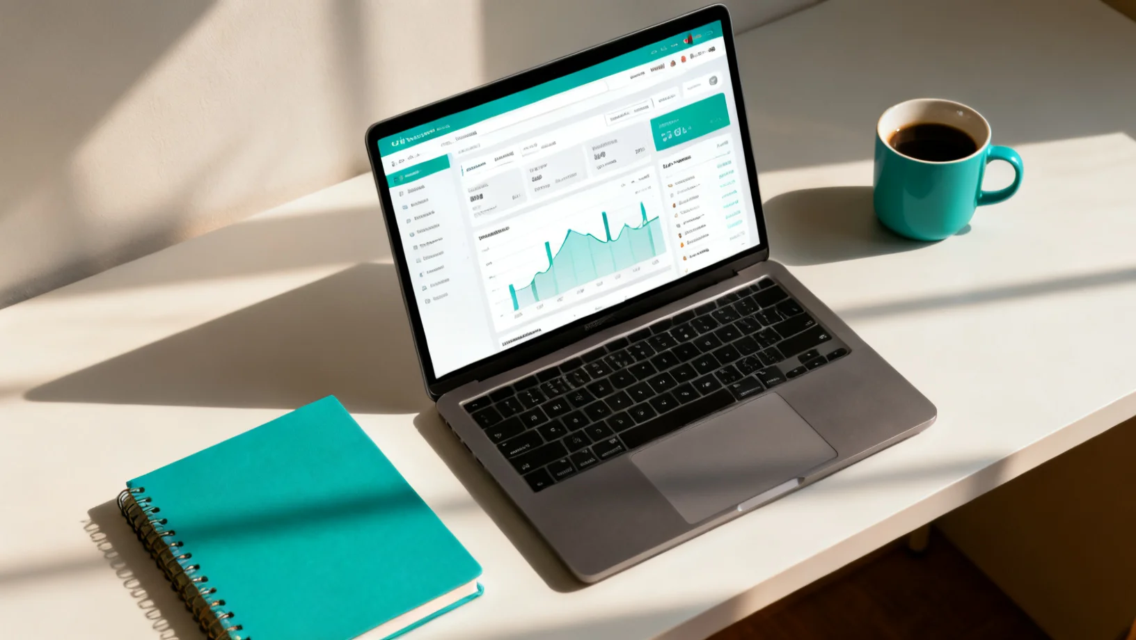 Bureau professionnel avec ordinateur portable